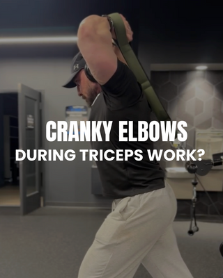 IF your elbows are cranky during triceps work, here is your fix